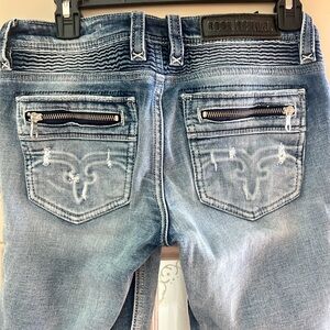 True Religion Women's Light Blue Jeans
 rock revival, Moto, Jean